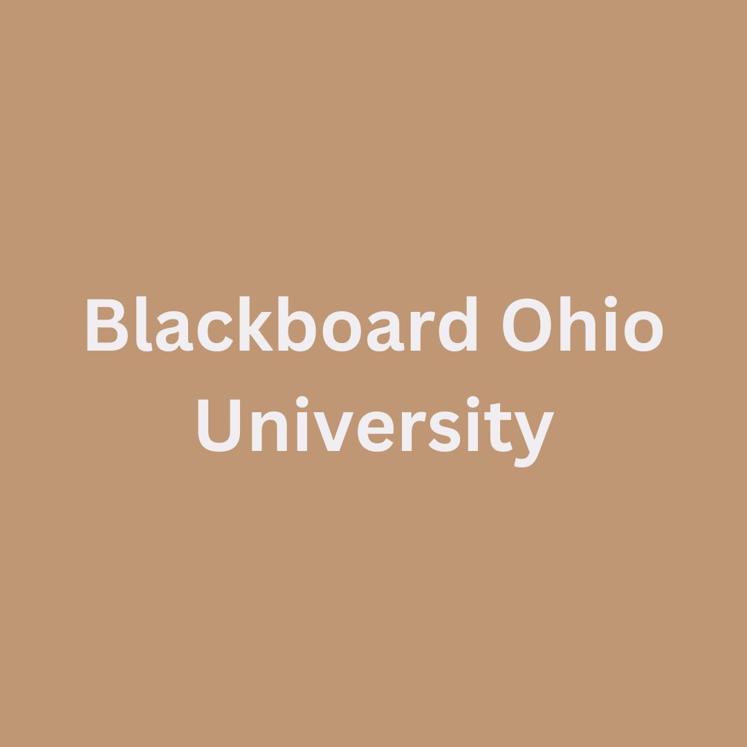 Blackboard Ohio University